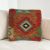 Coussin décoratif tissé main 40x40 housse de coussin Kelim