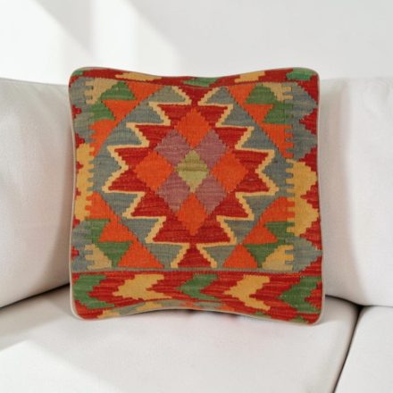 Coussin décoratif tissé main 40x40 housse de coussin Kelim