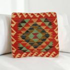 Coussin décoratif tissé main 40x40 housse de coussin Kelim