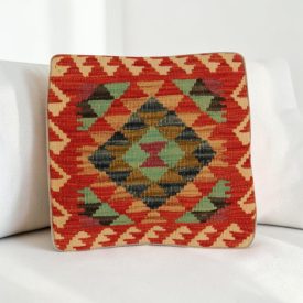 Coussin décoratif tissé main 40x40 housse de coussin Kelim