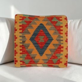 Coussin décoratif tissé main 40x40 housse de coussin Kelim
