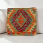 Coussin décoratif tissé main 40x40 housse de coussin Kelim