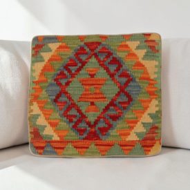 Coussin décoratif tissé main 40x40 housse de coussin Kelim