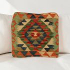 Coussin décoratif tissé main 40x40 housse de coussin Kelim