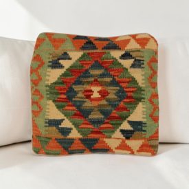 Coussin décoratif tissé main 40x40 housse de coussin Kelim