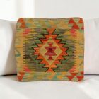Coussin décoratif tissé main 40x40 housse de coussin Kelim
