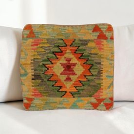 Coussin décoratif tissé main 40x40 housse de coussin Kelim