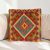 Housse de coussin tissé main 40x40 coussin décoratif authentique