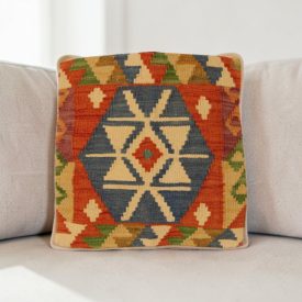   Housse de coussin tissé main 40x40 coussin décoratif authentique