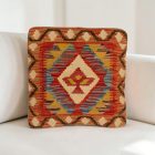 Housse de coussin tissé main 40x40 coussin décoratif authentique