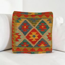 Coussin tissé main 45x45 housse de coussin Kelim
