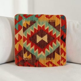 Coussin tissé main 40x40 housse de coussin Kelim