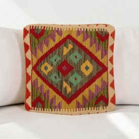 Coussin tissé main 45x45 housse de coussin Kelim