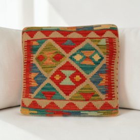 Coussin tissé main 40x40 housse de coussin Kelim
