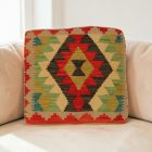 Coussin tissé main 45x40 housse de coussin Kelim