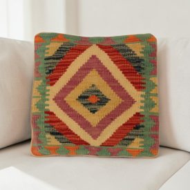 Coussin tissé main 40x40 housse de coussin Kelim