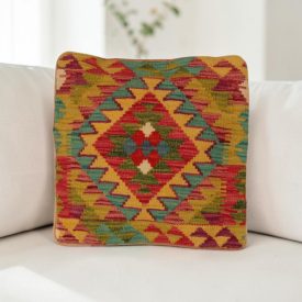 Coussin tissé main 40x40 housse de coussin Kelim