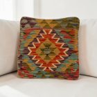 Coussin tissé main 40x40 housse de coussin Kelim