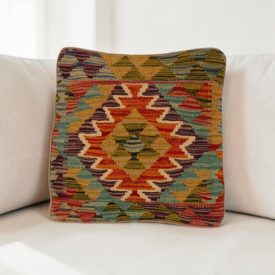 Coussin tissé main 40x40 housse de coussin Kelim
