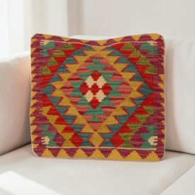 Coussin tissé main 40x40 housse de coussin Kelim