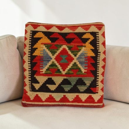 Housse de coussin tissé main 40x40 coussin décoratif kilim