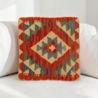 Housse de coussin tissé main 40x40 coussin décoratif kilim