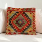 Housse de coussin tissé main 40x40 coussin décoratif kilim