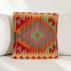 Housse de coussin tissé main 40x40 coussin décoratif kilim