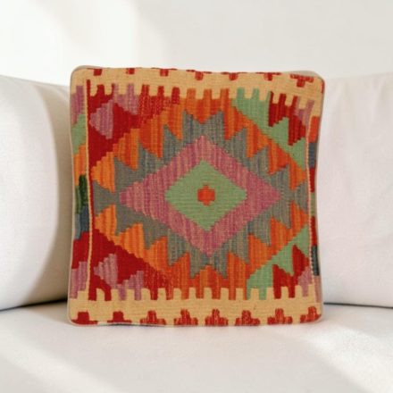 Housse de coussin tissé main 40x40 coussin décoratif kilim