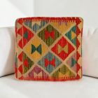 coussin décoratif kilim 40x40 housse de coussin tissée main