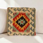 coussin décoratif kilim 40x40 housse de coussin tissée main