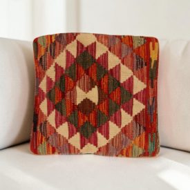   coussin décoratif kilim 40x40 housse de coussin tissée main