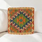 coussin décoratif kilim 40x40 housse de coussin tissée main