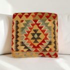 coussin décoratif kilim 40x40 housse de coussin tissée main