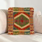 coussin décoratif kilim 40x40 housse de coussin tissée main