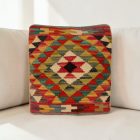 coussin décoratif kilim 45x45 housse de coussin tissée main