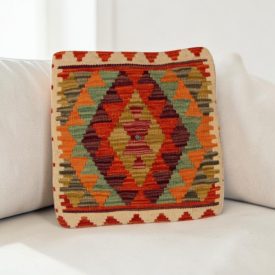   coussin décoratif kilim 45x45 housse de coussin Kelim tissée main