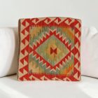 coussin décoratif kilim 40x40 housse de coussin tissée main