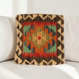 Coussin kilim 40x40 housse de coussin tissée main