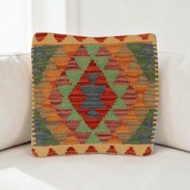 Coussin kilim 40x40 housse de coussin tissée main