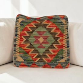 Coussin kilim 40x40 housse de coussin tissée main