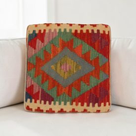 Coussin kilim 40x40 housse de coussin tissée main