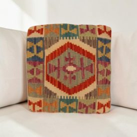 Coussin kilim 40x40 housse de coussin tissée main