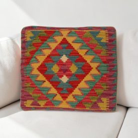 Coussin kilim 40x40 housse de coussin tissée main