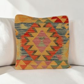 Coussin kilim 40x40 housse de coussin tissée main