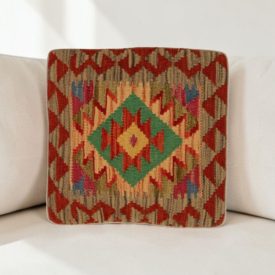 Coussin kilim 40x40 housse de coussin tissée main