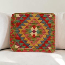 Coussin kilim 40x40 housse de coussin tissée main