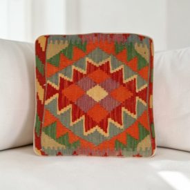 Coussin kilim 40x40 housse de coussin tissée main