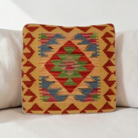 Coussin kilim 40x40 housse de coussin tissée main