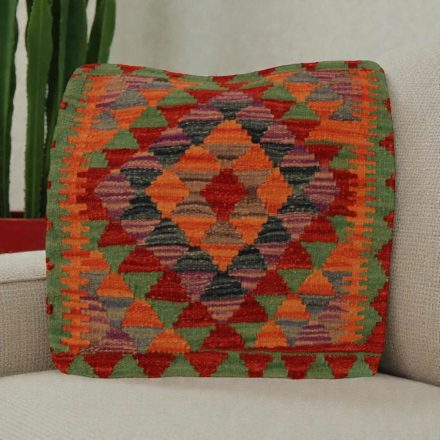Coussin décoratif oriental 50x50 housse de coussin Kilim tissée à la main